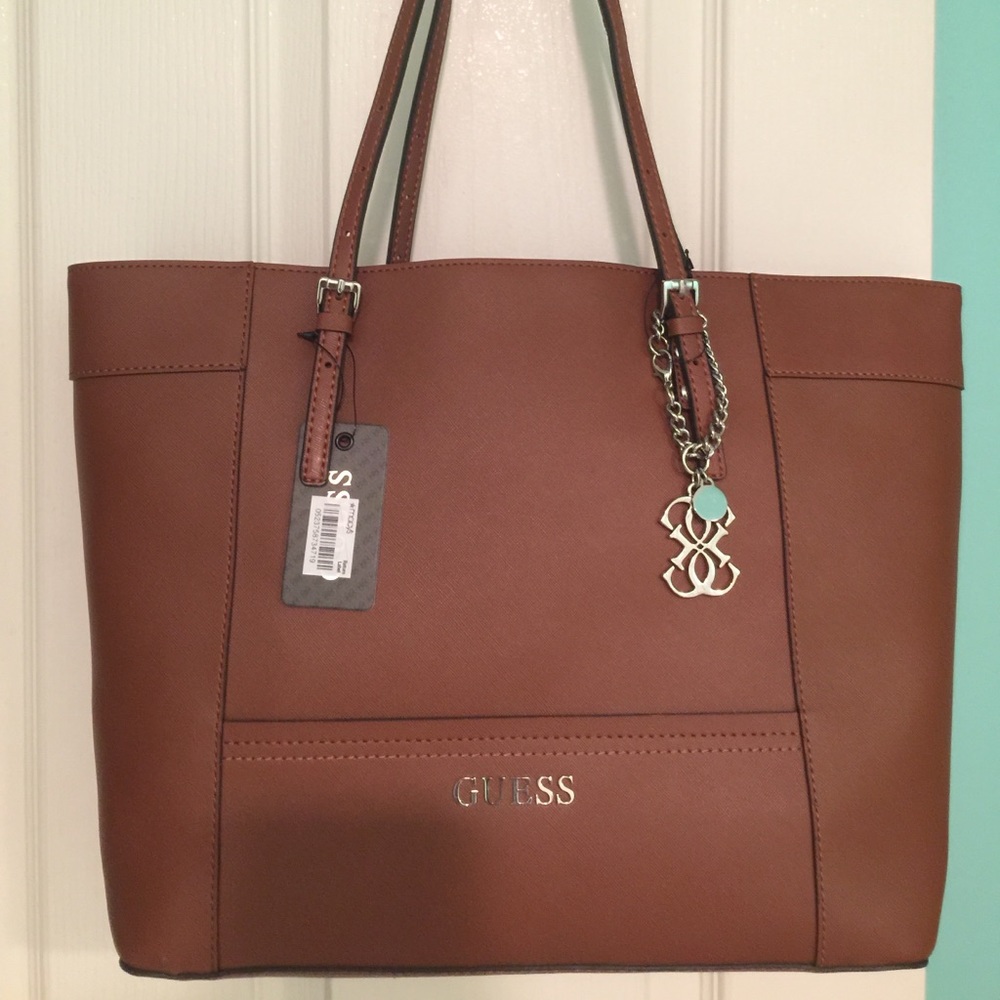GUESS Delaney tote, Color: Cognac